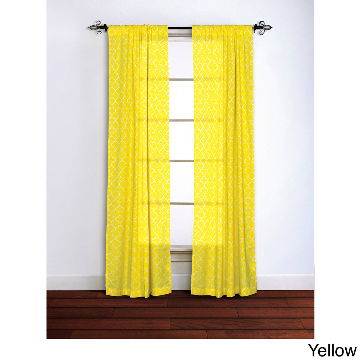 Cotton Window Panel 42x84 in Emerald O4051