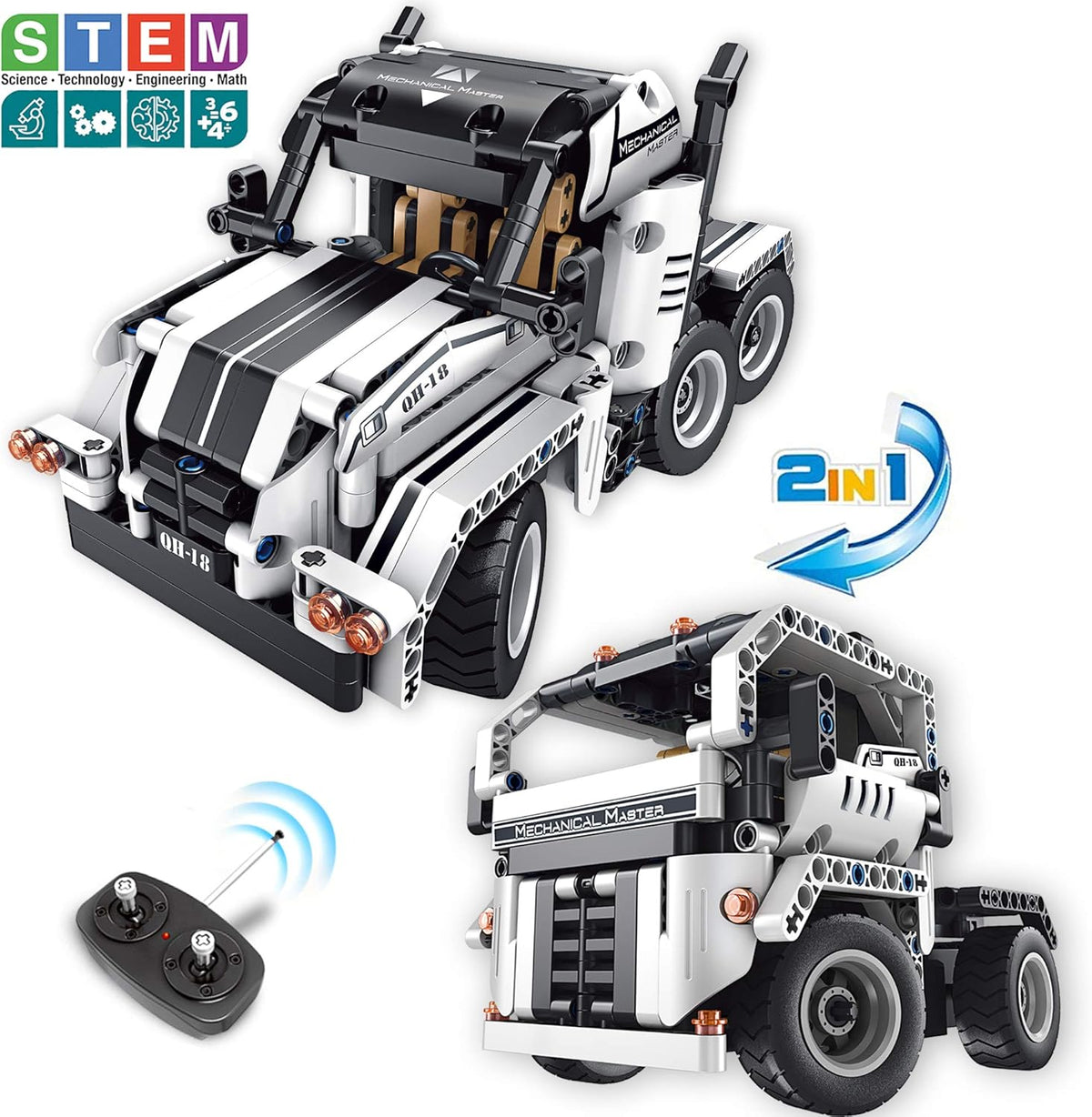 Building Toys 2 in 1 Remote Control Building Kit U77364