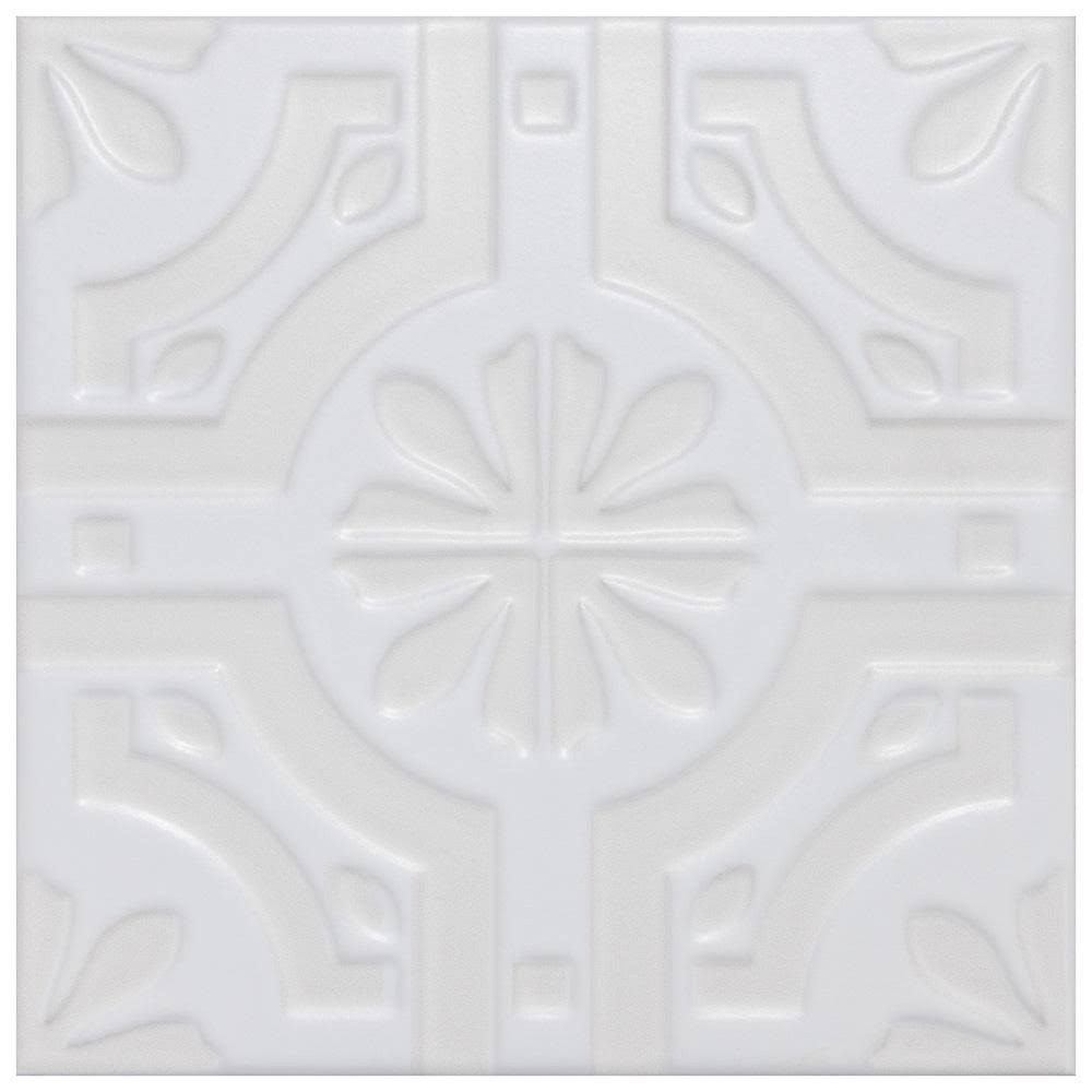 White Ceramic Wall Tile T415