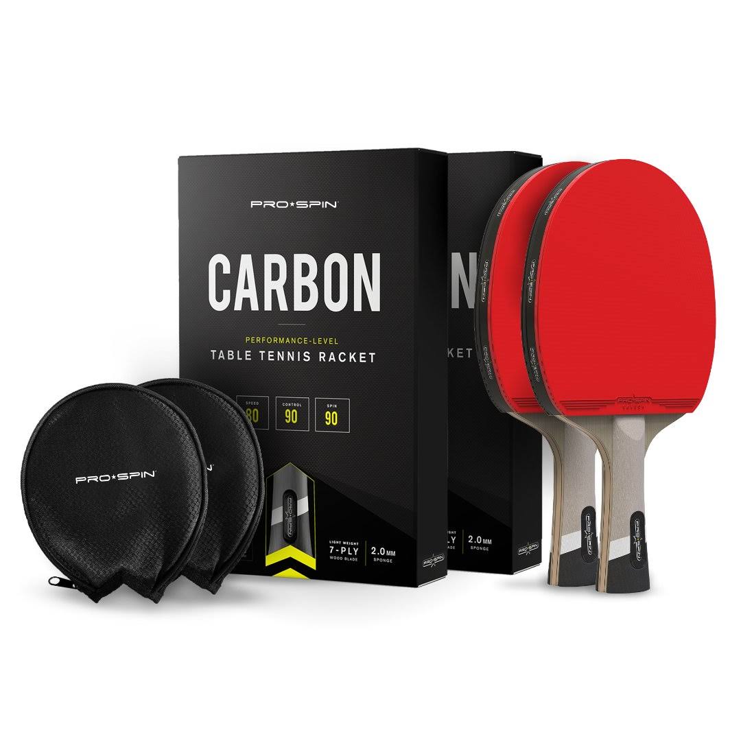 Carbon Table Tennis Racket 2 Pack V139402
