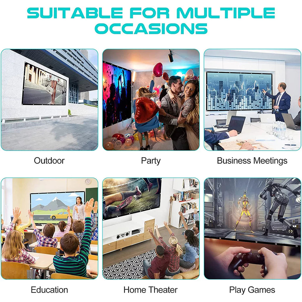 150 Inch 16:9 Foldable Projection Screen H606