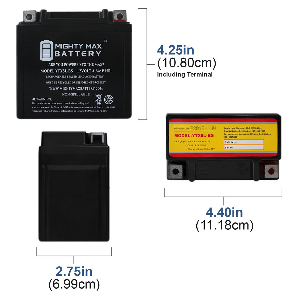 12V 4AH Battery X80074