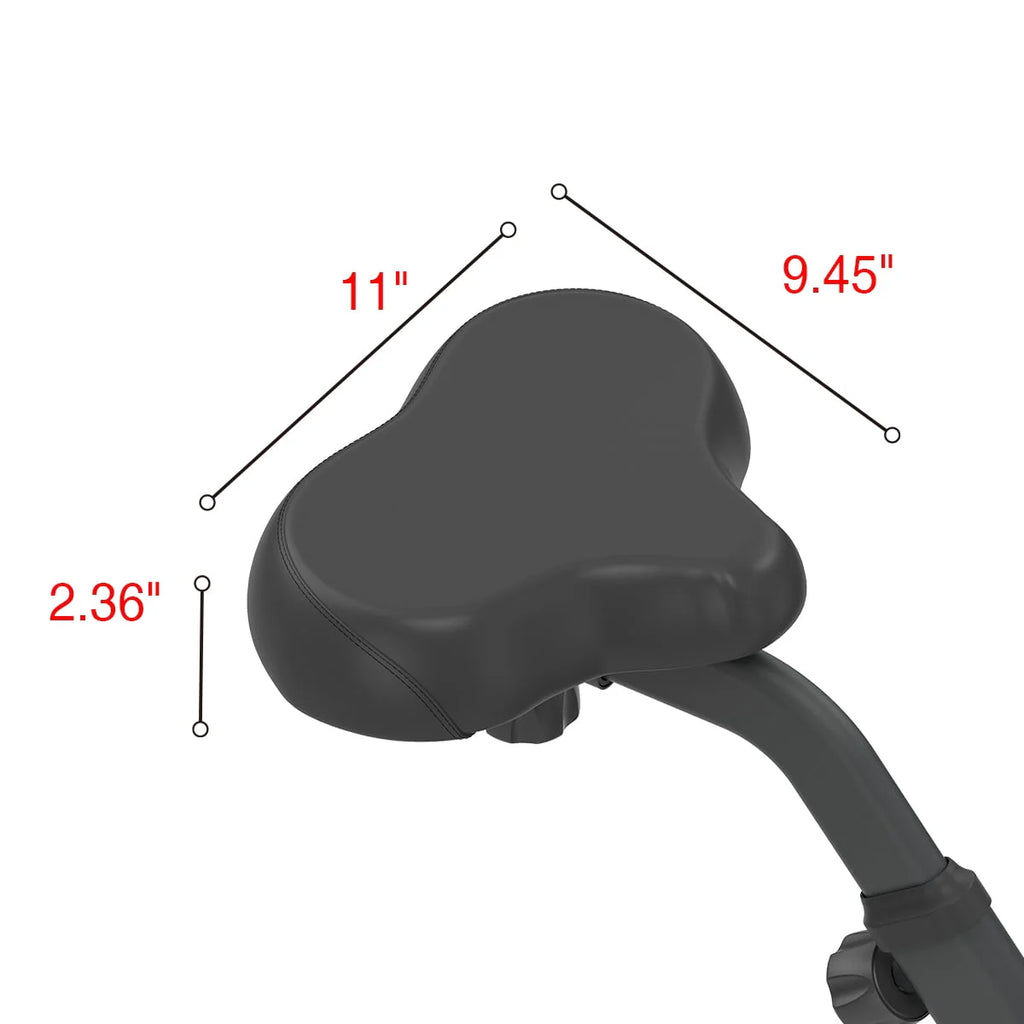 Upright Foldable Stationary Bike Black T198