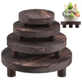 3 Pcs Wood Plant Stand G93790