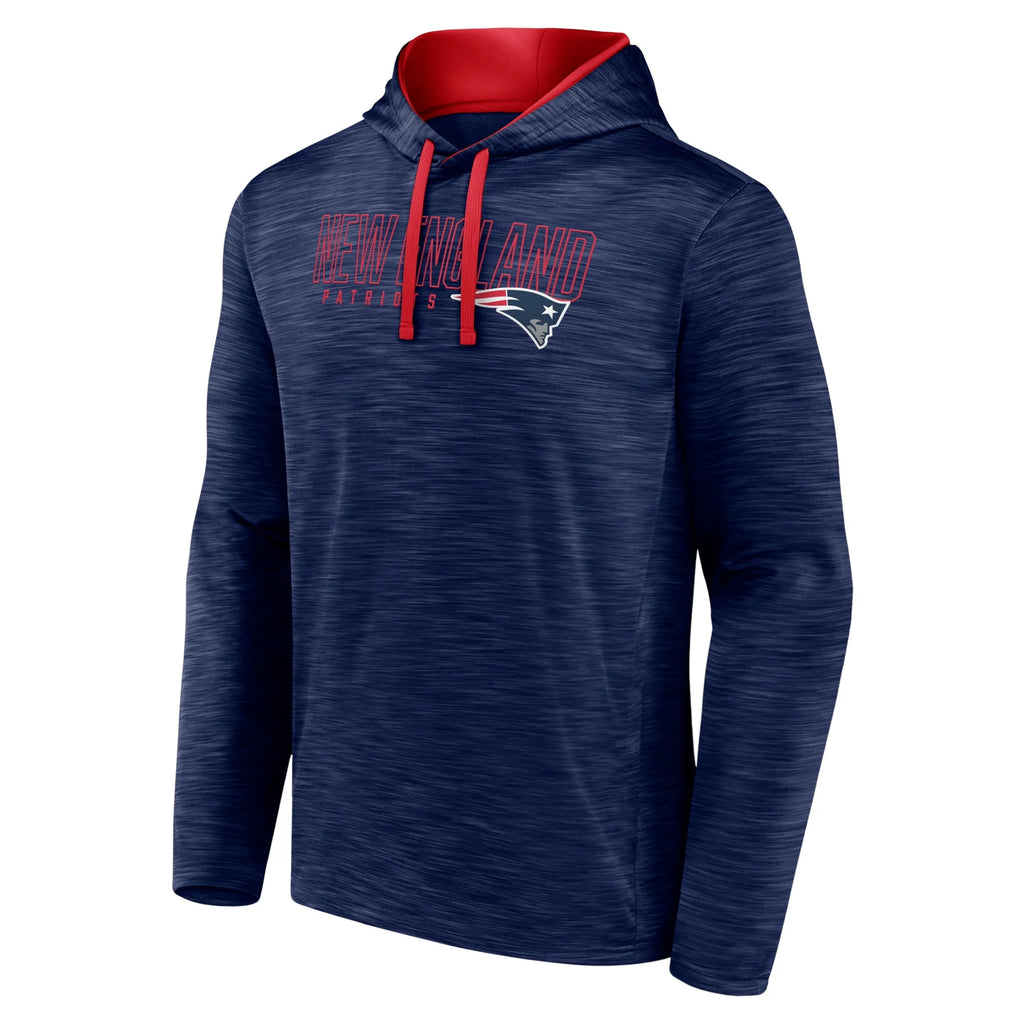Heather Navy New England Patriots Pullover Hoodie C79653