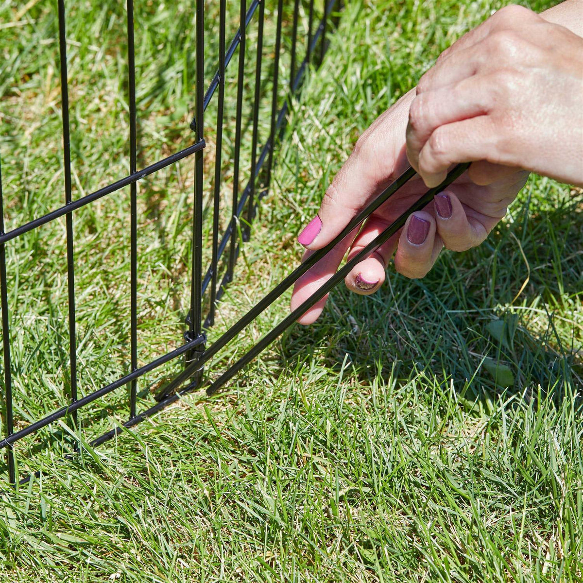 Black Exercise Pen with Door C883