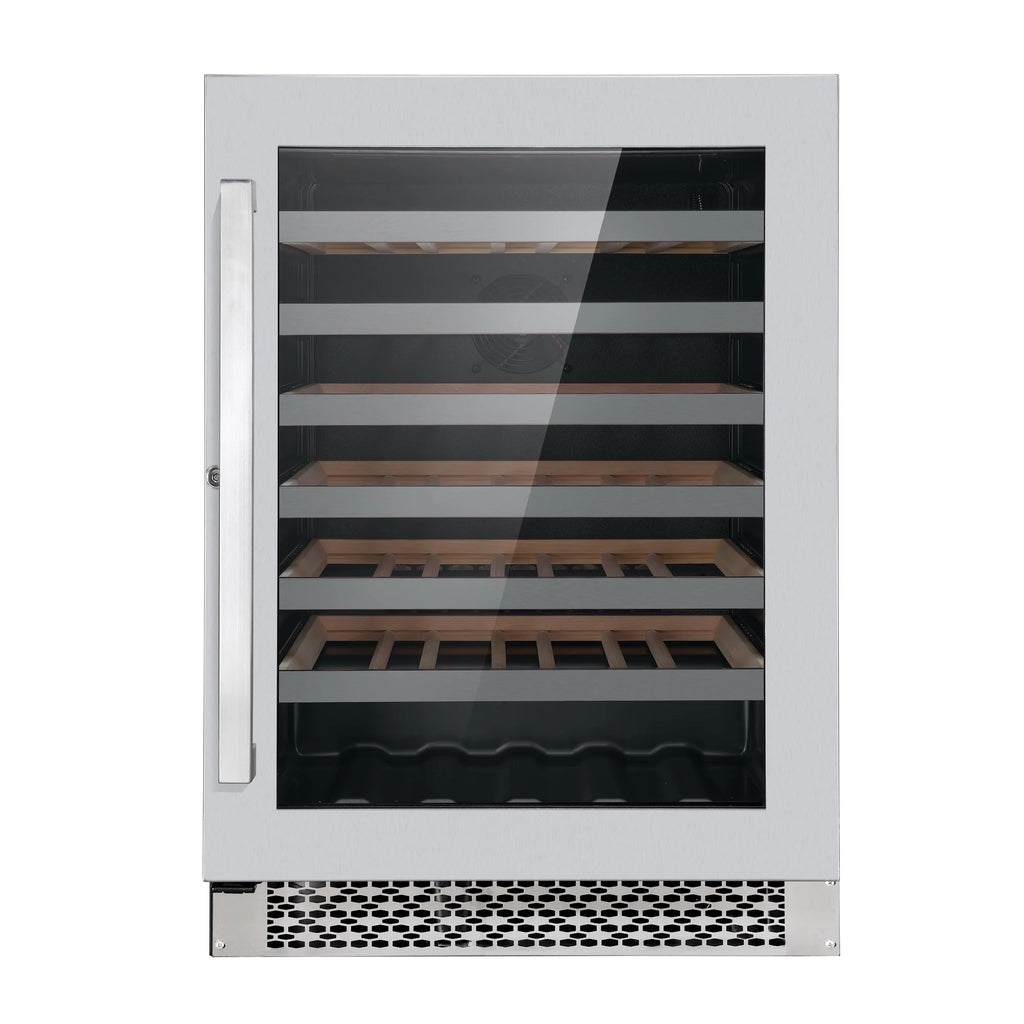 5 Piece Kitchen Appliance Package with Gas Range Range Hood Dishwasher French Door Refrigerator Wine Refrigerator I645