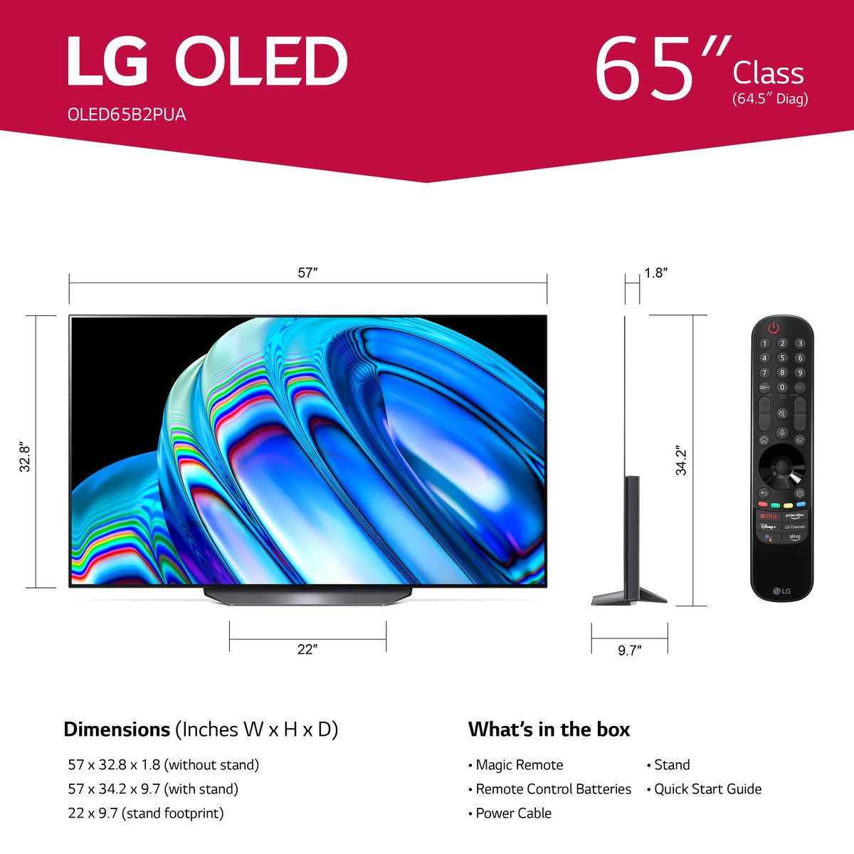 65 Class 4K UHD OLED Smart TV with Dolby Vision W487