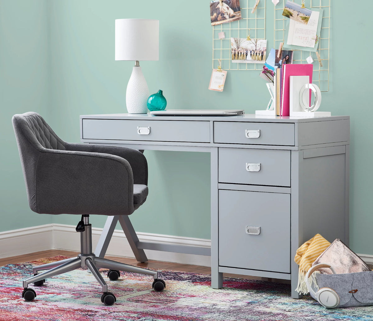4 Drawer Desk with Side Storage T946