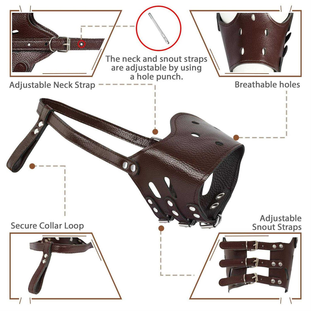 Leather Dog Muzzle J54384