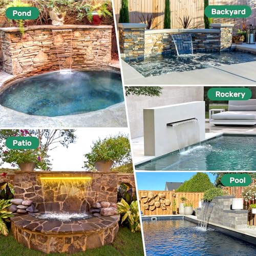 304 Stainless Steel Pond Waterfall with 40W 660GPH Pump A8393