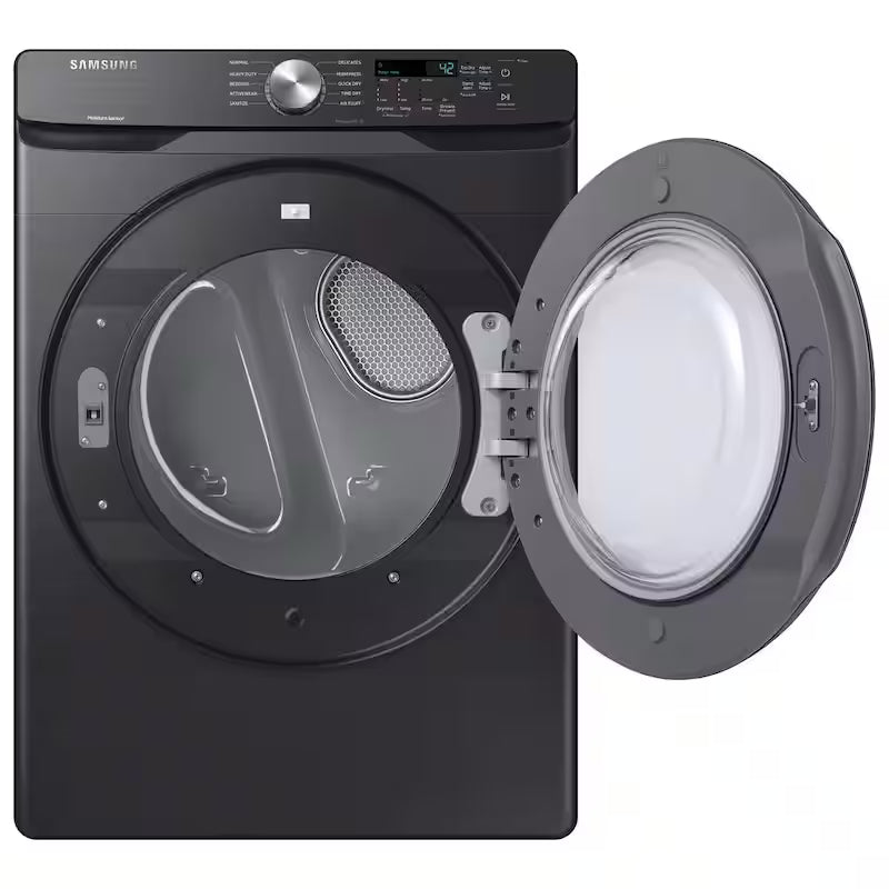 7.5 cu. ft. Stackable Vented Electric Dryer with Sensor Dry in Brushed Black X6361