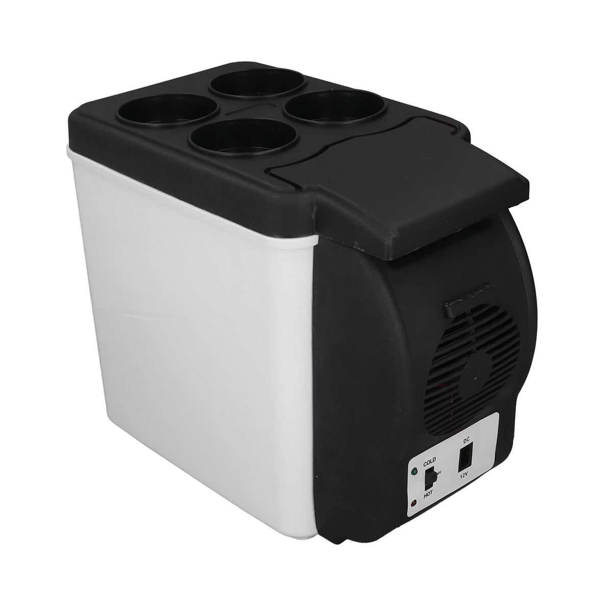 6L Portable Mini Fridge Black White G381