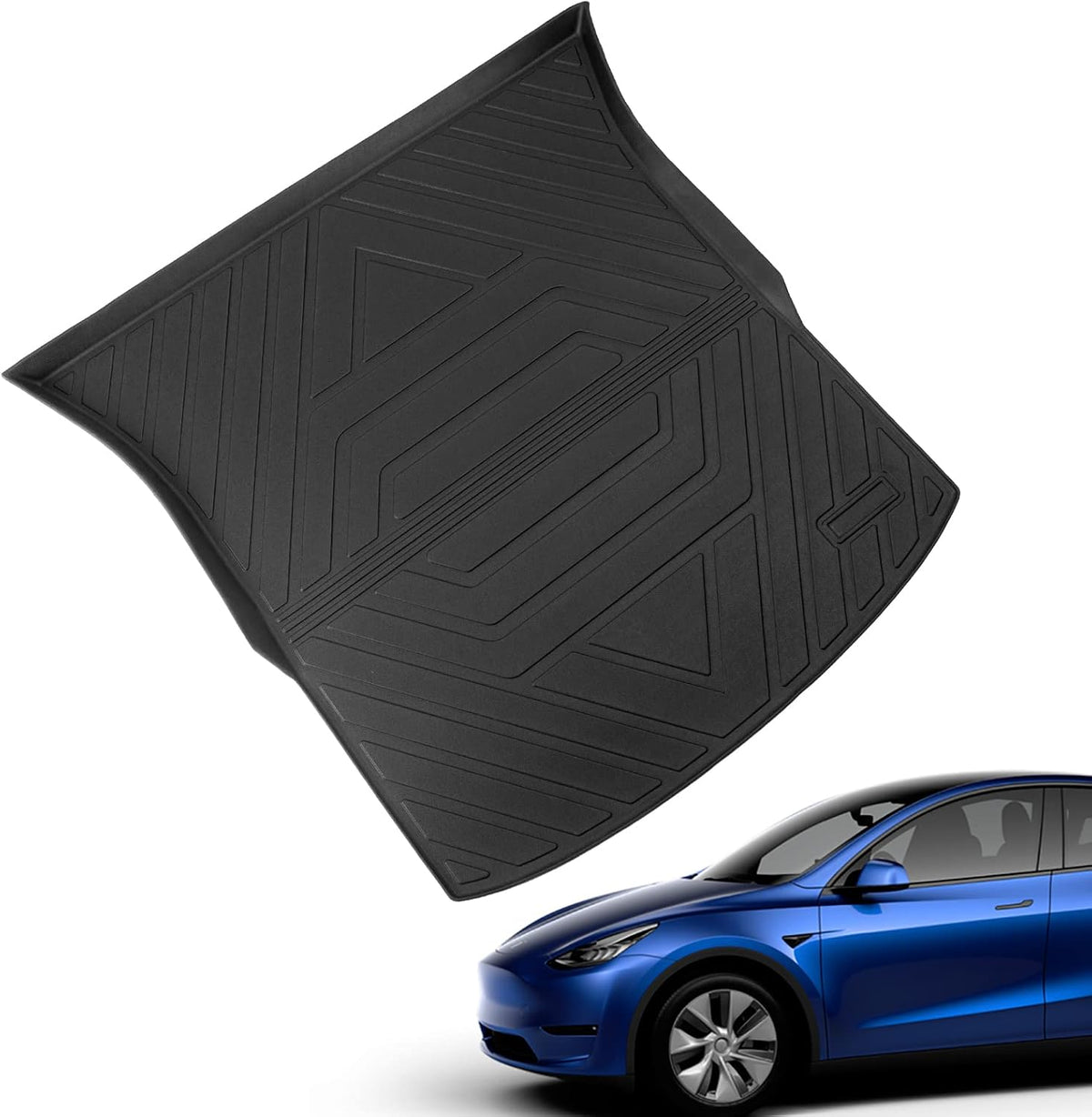 Tesla Model Y All Weather Trunk Mats Cargo Liners Set of 3 I6874
