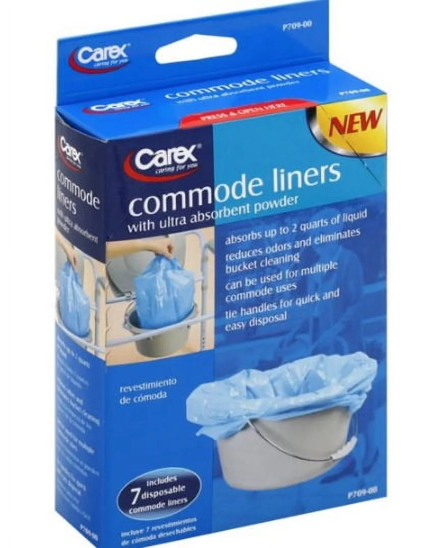 Commode Liners with Absorbent Powder Pack of 2 G829