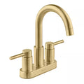 4 in. Double Handle High-Arc Bathroom Faucet Matte Gold Q1006