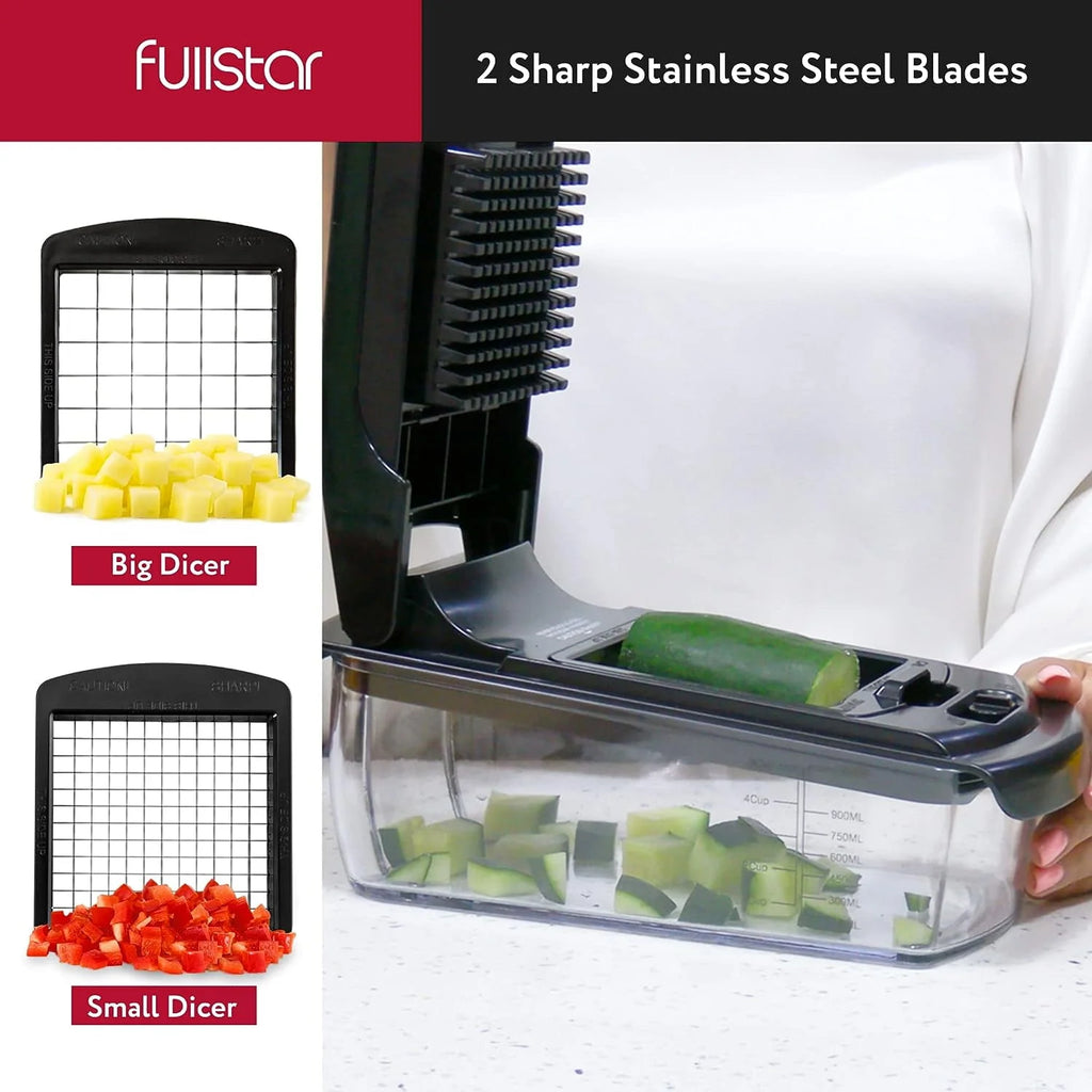 Vegetable Chopper 7 Blades White I34278
