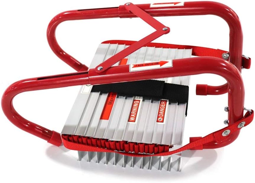 2 Story Fire Escape Ladder with Anti-Slip Rungs F52494