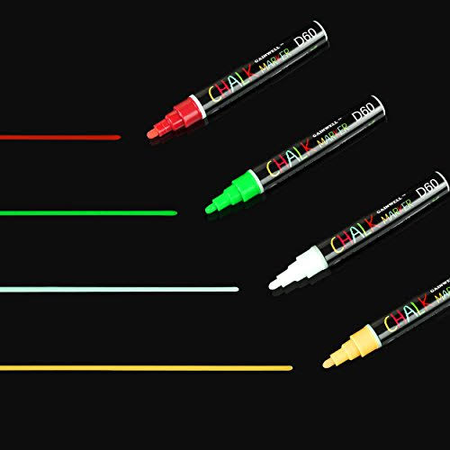 8 Bright Colors Liquid Chalk Marker 6mm Chisel NIB A977154