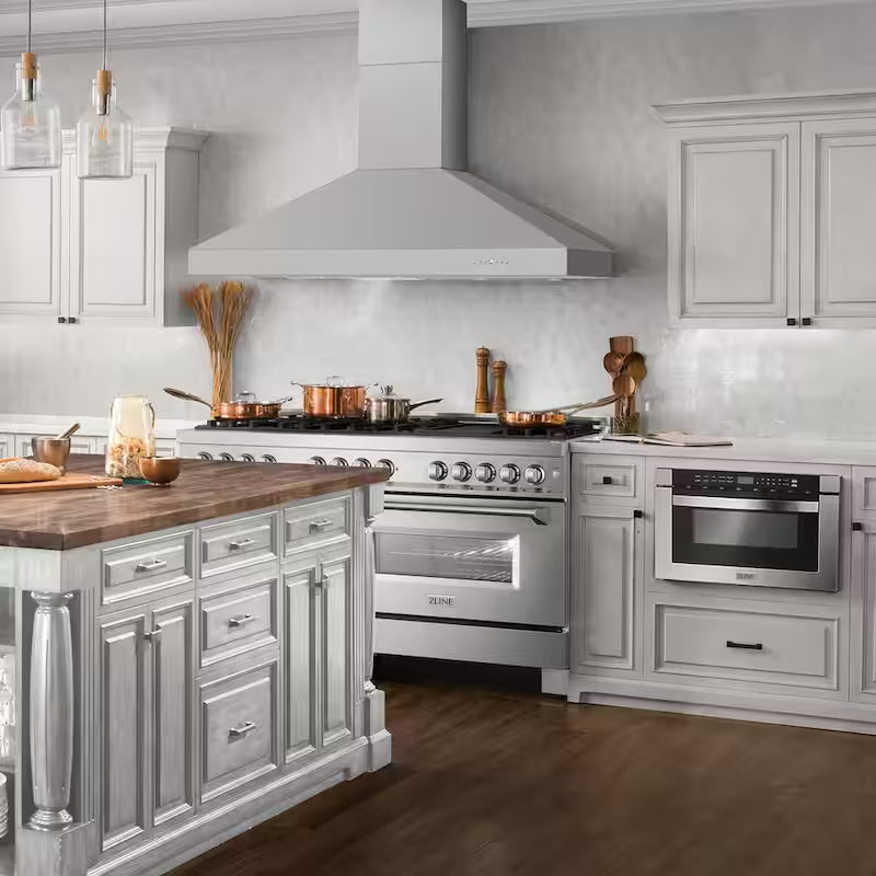 60 in. 500 CFM Convertible Wall Mount Range Hood in Stainless Steel I363157
