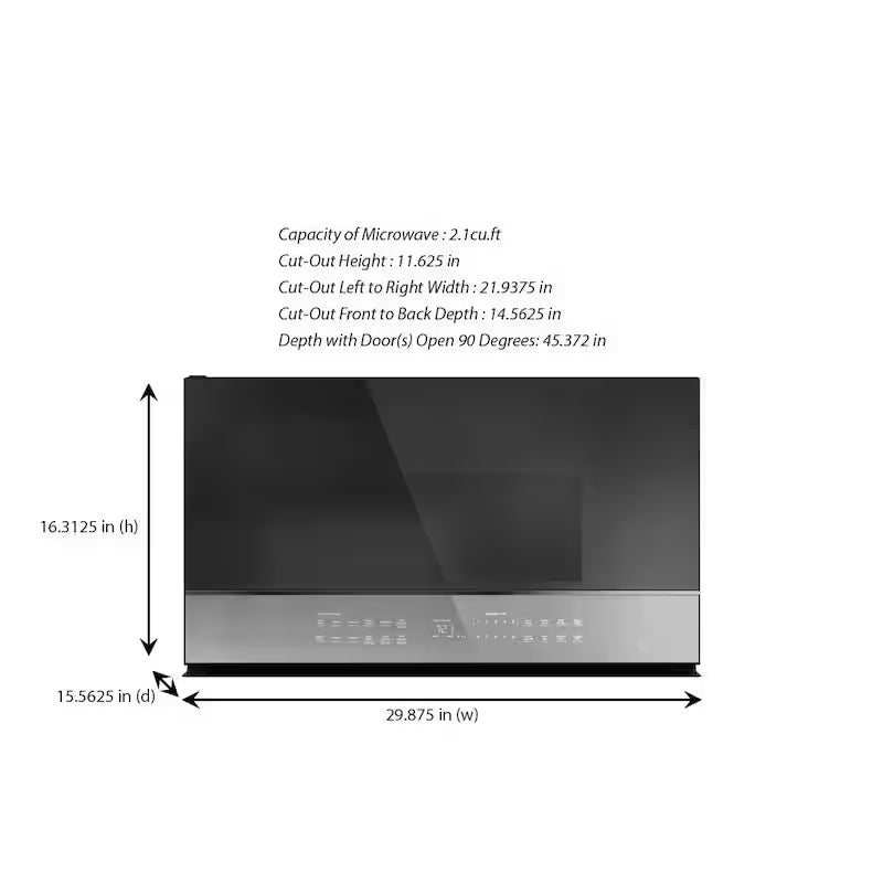 2.1 cu. ft. Over the Range Microwave with Sensor Cooking H445