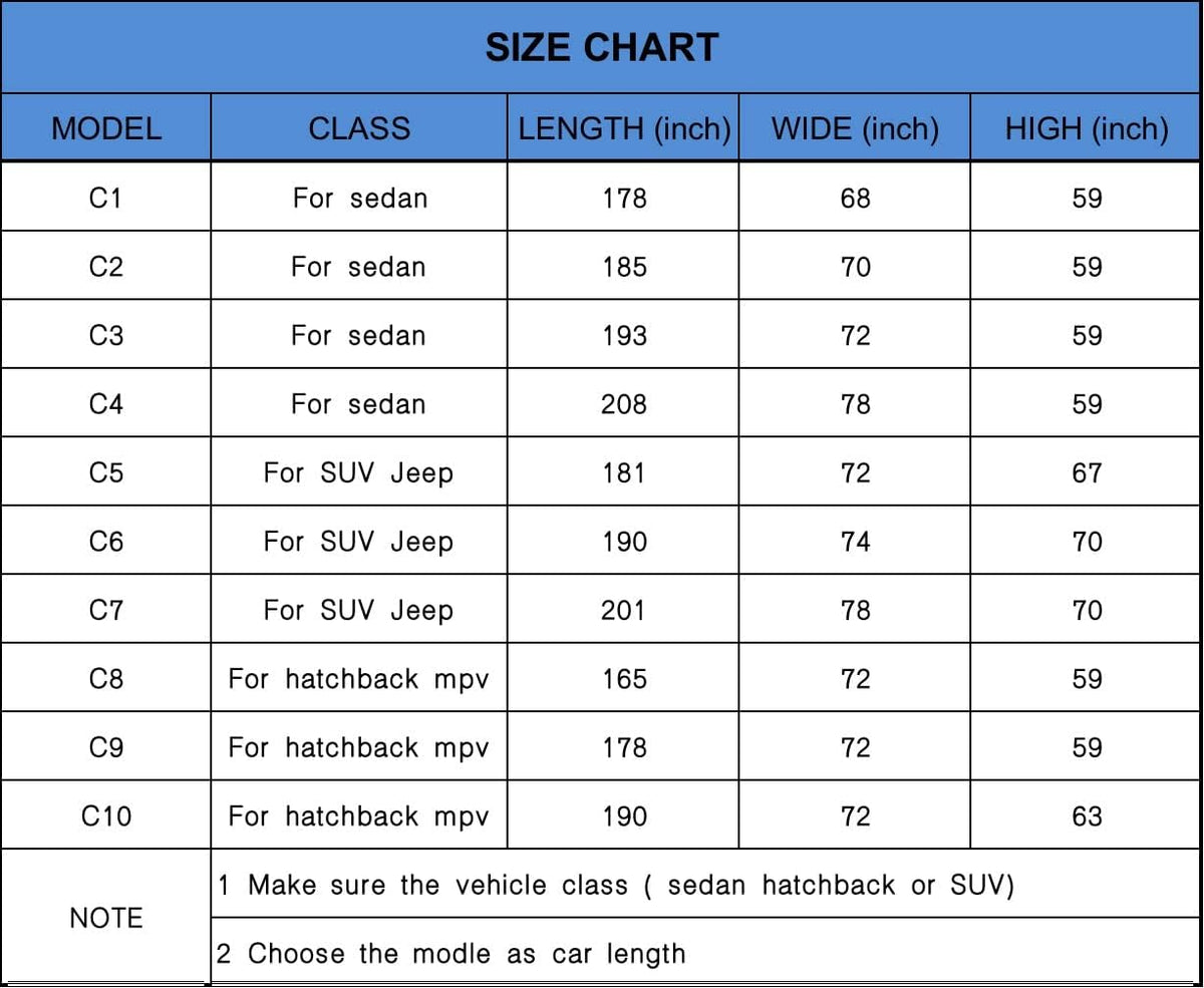 Oxford Car Cover Waterproof All Weather 193 X 72 X 59 inch S90572