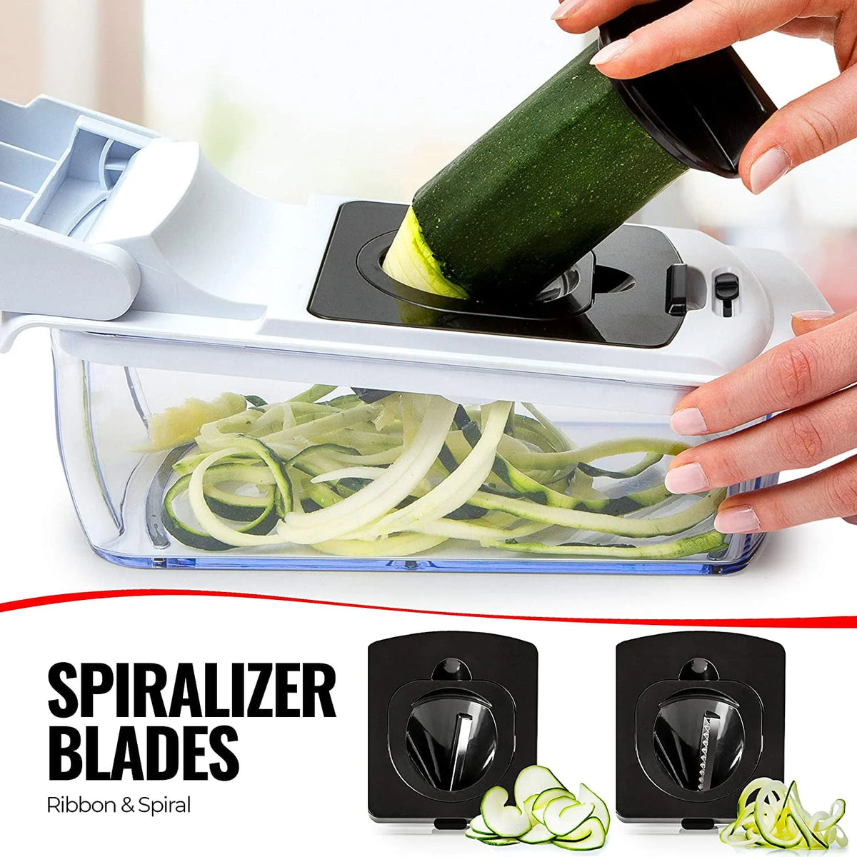 Vegetable Chopper 7 Blades White I34278
