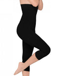High-Waist Capri Shaper Black F197
