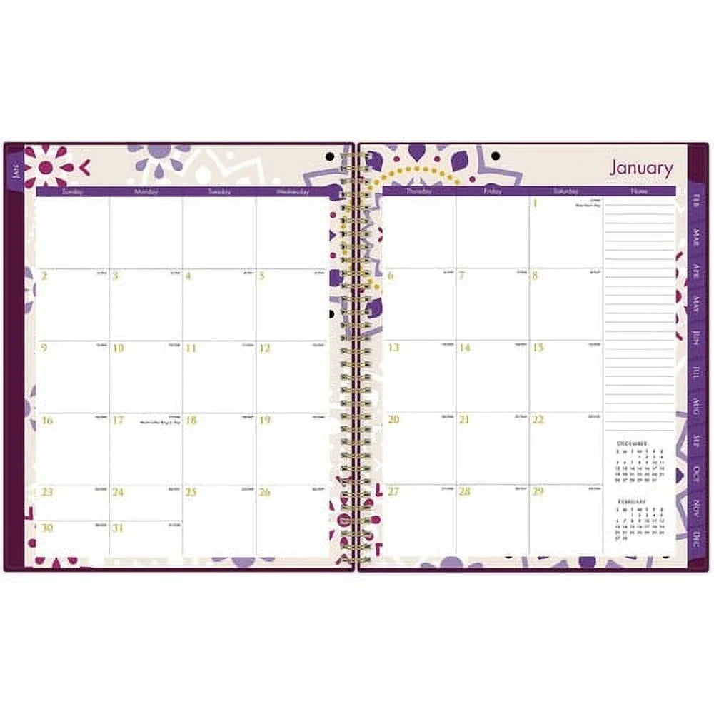 Weekly Monthly Planner 1 Year 8 1/2" x 11" N843