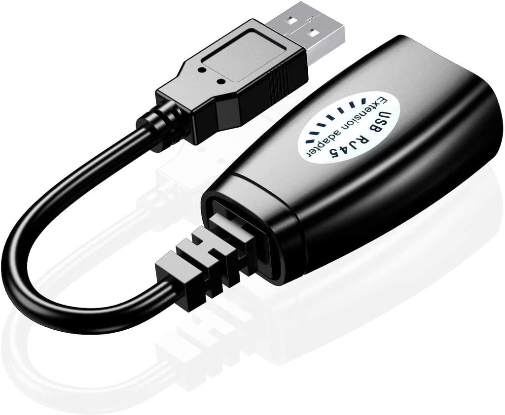 USB RJ45 Extender Over Cat5/Cat5e/Cat6 Cable Connector Adapter 2 Pairs O726