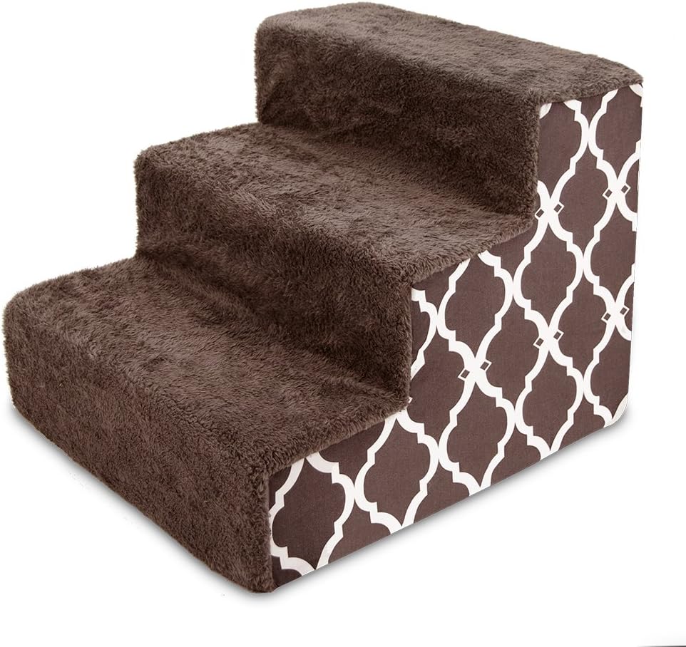 CertiPUR-US Certified Foam 3-Step Pet Steps and Stairs X45375