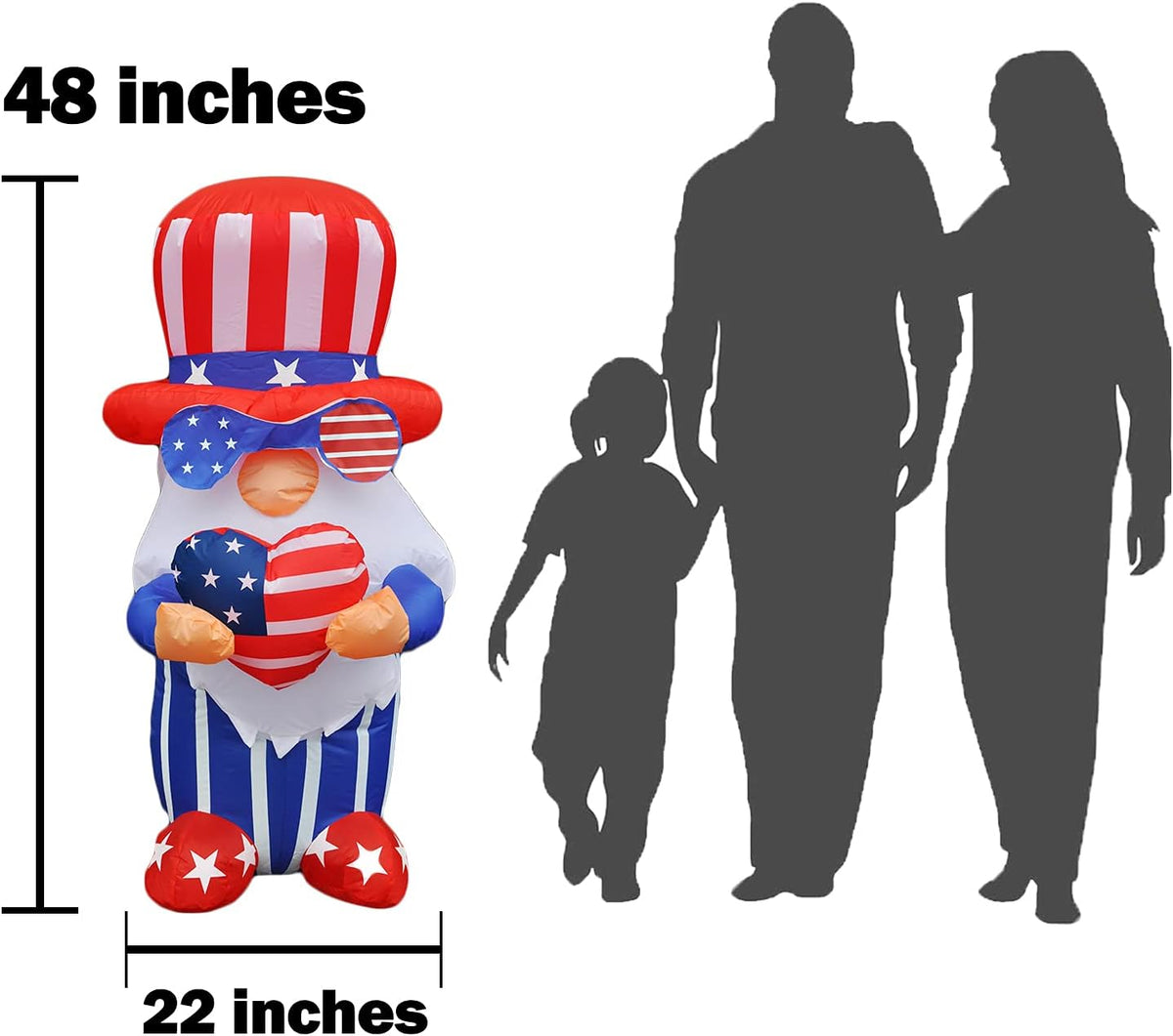 4ft Inflatable LED Lighted Holiday Decoration C392696