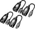 USB RJ45 Extender Over Cat5/Cat5e/Cat6 Cable Connector Adapter 2 Pairs O726