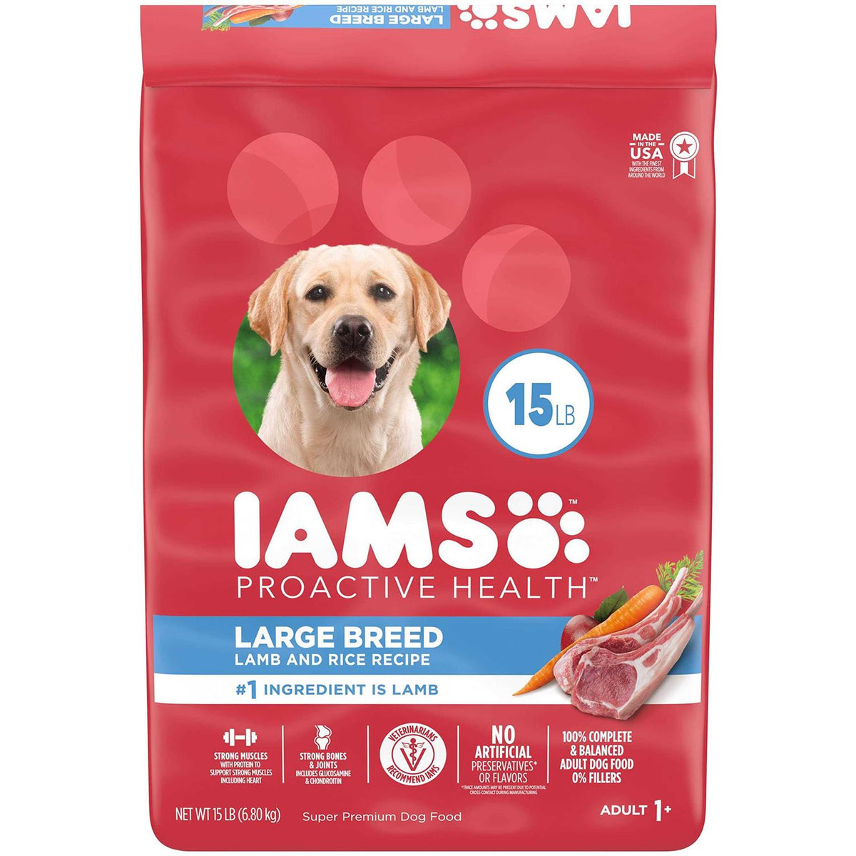 Large Breed Adult Dry Dog Food Lamb & Rice O50823