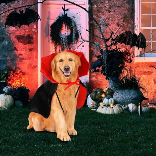Red Black Halloween Pet Cloak Cape D7938