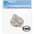 6 Pack Replacement Control Knob Stainless Steel Finish S425
