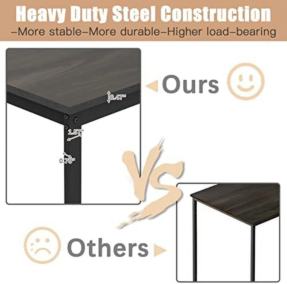 L Shaped Desk 55 inch with Shelves X488
