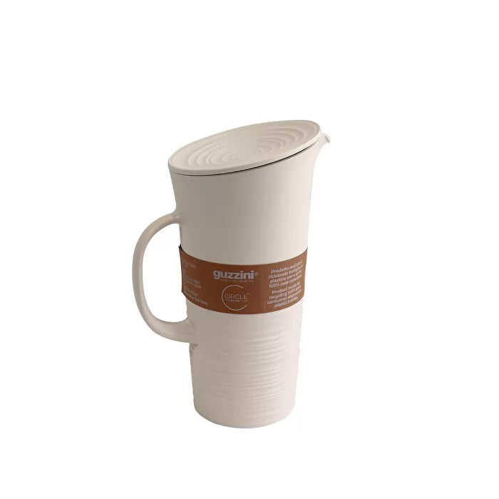 White Pitcher With Lid I55350