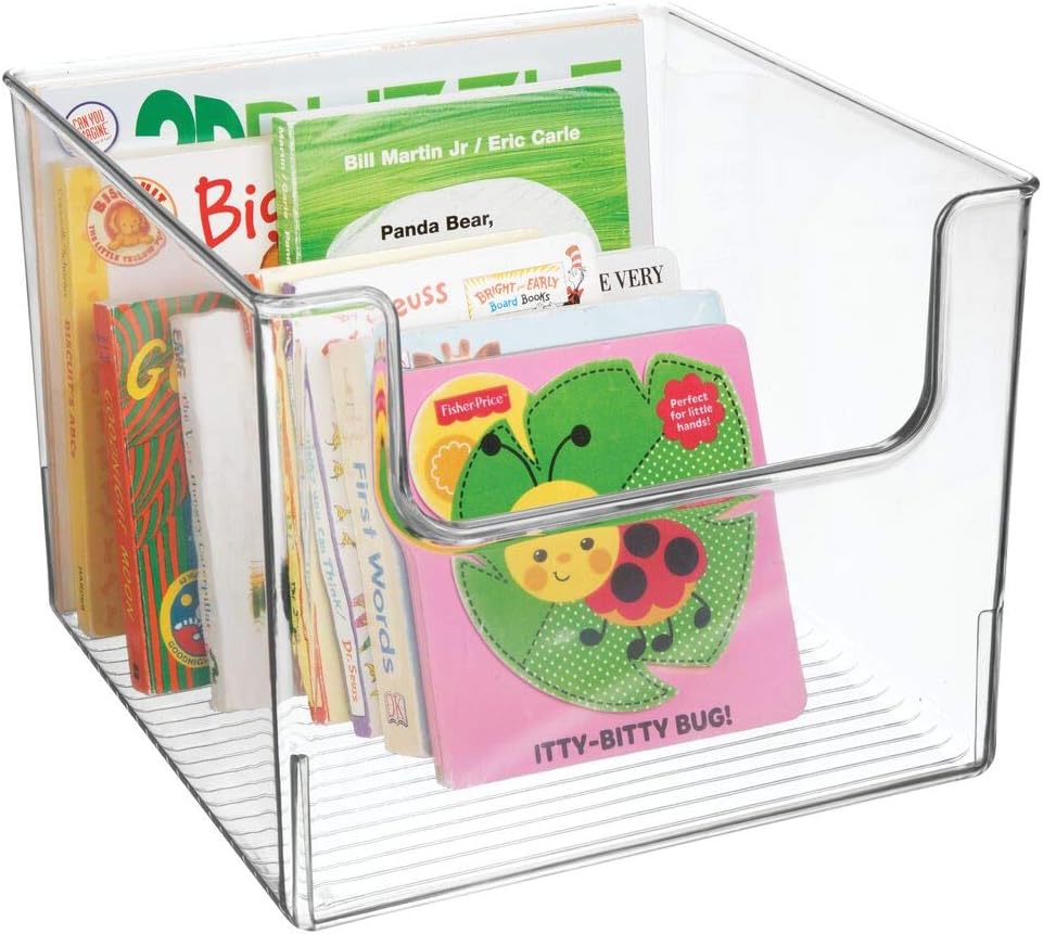 Clear Plastic Storage Organizer Bin 8 Pack M1143