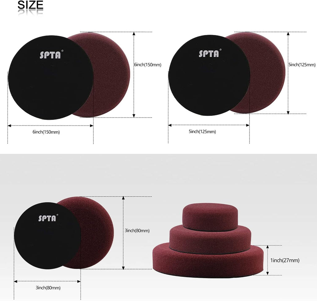 7 Inch Rotary Polisher and Polishing Pads Set R14800