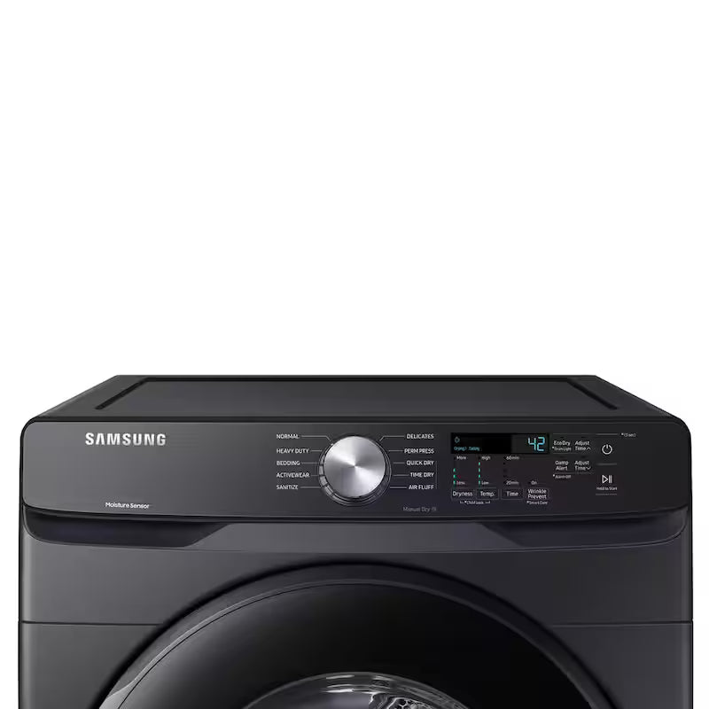 7.5 cu. ft. Stackable Vented Electric Dryer with Sensor Dry in Brushed Black X6361