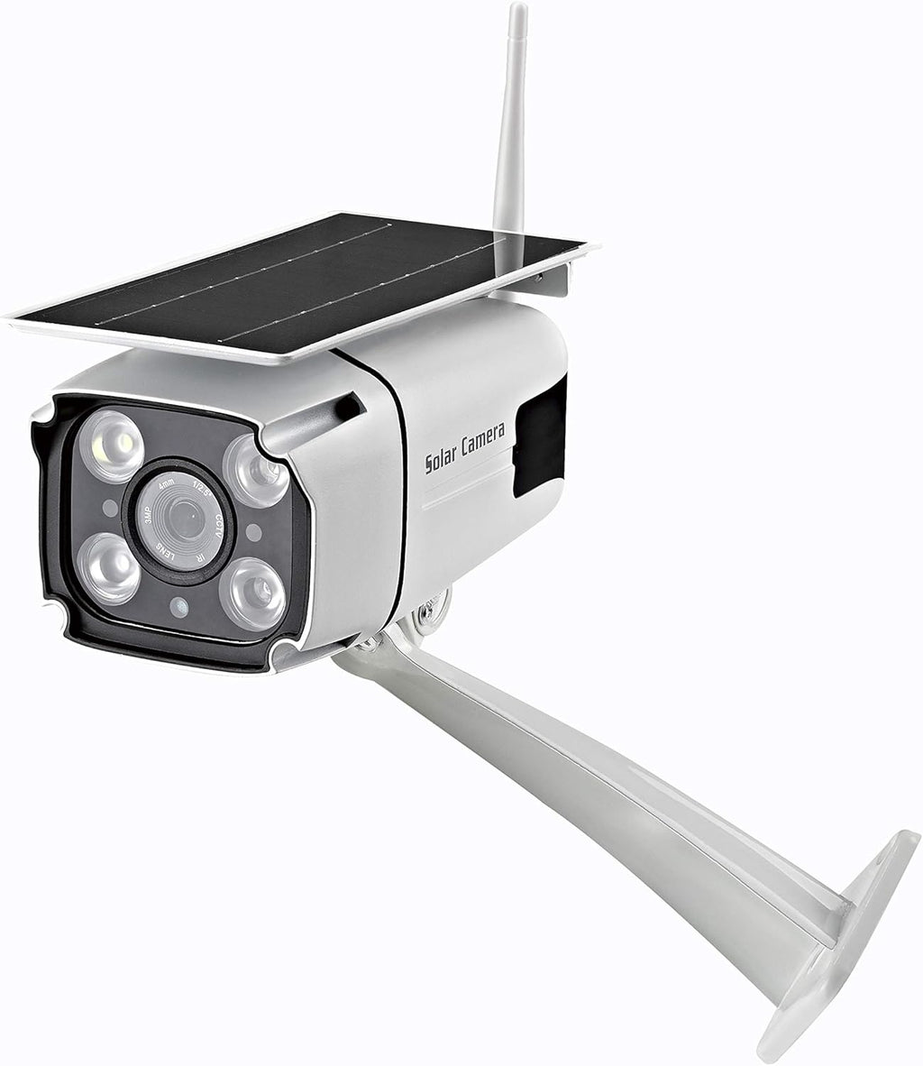 Solar Powered Wireless Security Camera 2.4Ghz WiFi IP CCTV Camera W874576