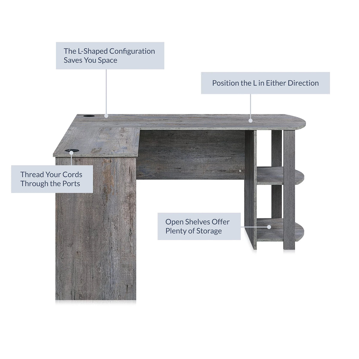 L-Shaped Computer Desk C252600
