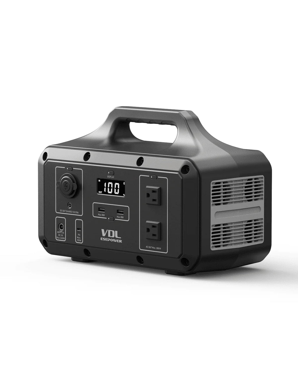 Portable Power Station 800W 510Wh Solar Generator D1596