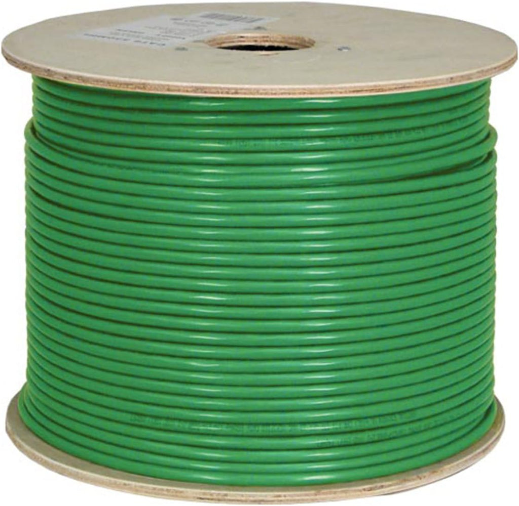 White Cat6A Shielded 23AWG Bare Copper 1000ft Ethernet Cable A496