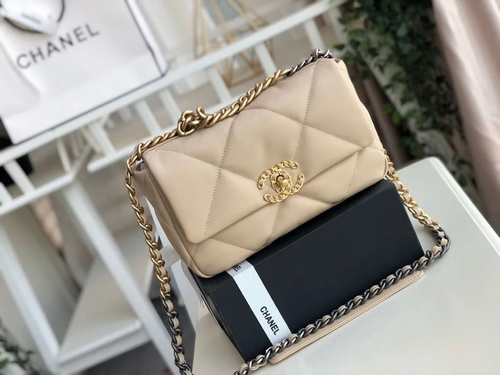 Beige Flap Bag N63331