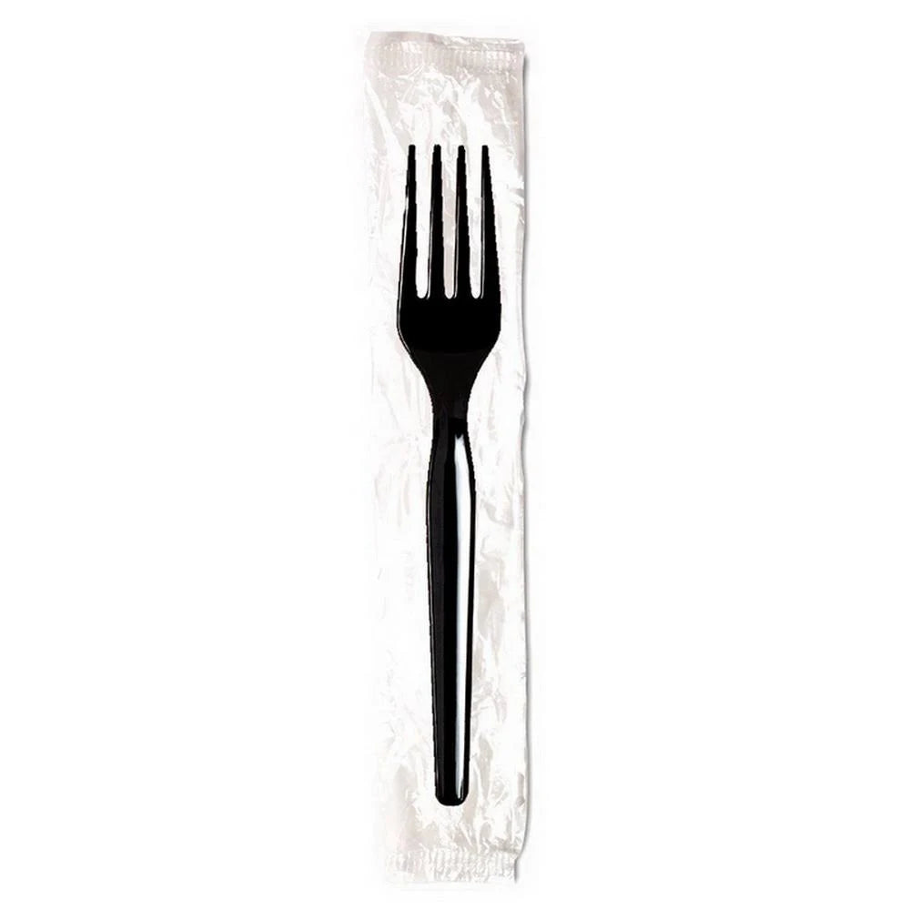 Black Polystyrene Fork Z639