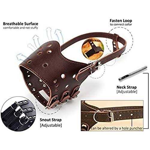 Leather Dog Muzzle J54384
