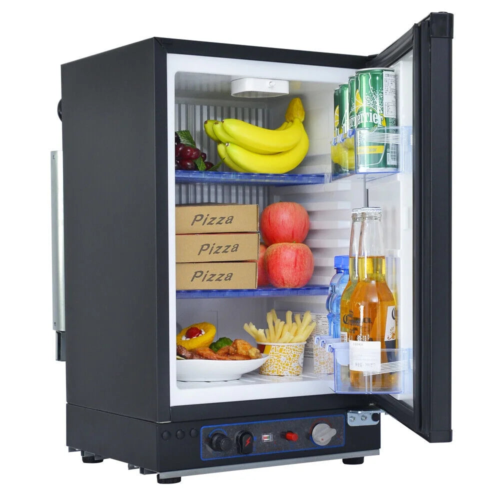 1.4 Cu ft 3 Way Propane Gas Mini Refrigerator Reversible Door I422284