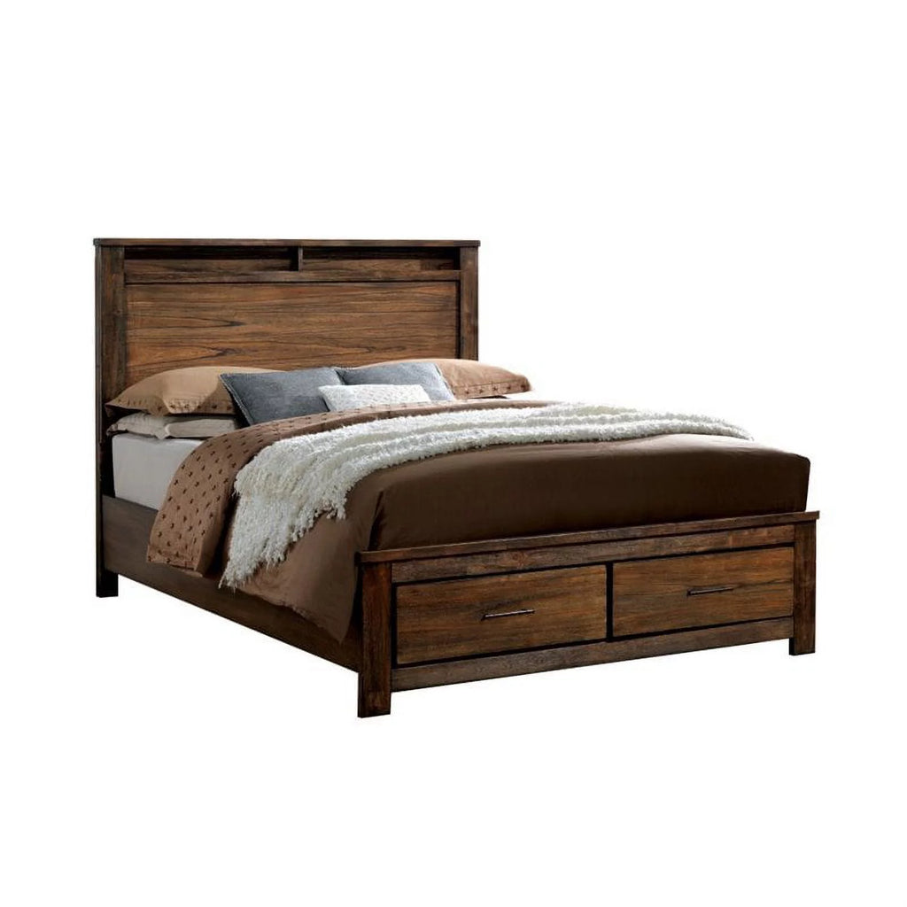Antique Oak Solid Wood Bedroom Set Cal King S89537